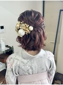 卒業式ヘアセット