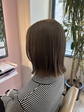 スリーバイエイム(03 eim) light grayge×ぱつっとボブ