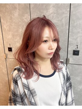 ガルボヘアー 桟橋店(garbo hair) 高知美容室ケアブリーチダブルカラーペールピンク