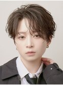 韓国マッシュコンマヘアルーズパーマナチュラルニュアンスパーマ
