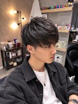 クイル(quill)&nbsp;メンズカット#梅田#ツーブロック#センターパート