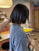マルソー&nbsp;岡山ボブパーマ髪質改善トリートメントショート顔周りレイヤー