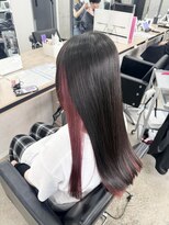 アジールヘア 赤羽駅南口店(agir hair)&nbsp;インナーカラーピンク×ロング似合わせカット艶髪◎