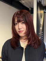 チックタック モーガン モデル(TICK-TOCK MORGAN Model) 【MISATO】くびれレイヤー/チェリーブラウン