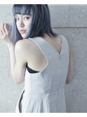 ホワイトグレージュ× ボブ