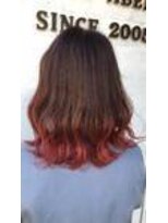 アフ(ahu) 毛先カラー