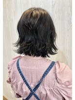 テーラヘアー 南行徳店(TELA HAIR)&nbsp;ネイビーブラックカラー＊くびれボブ【TELA HAIR南行徳】