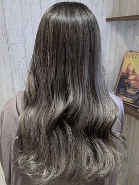 アース 青葉台店(HAIR&MAKE EARTH) バレイヤージュ×シルバーアッシュ