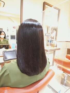 ネオリーブチノ 登戸店(Neolive cino) 髪質改善酸熱&超音波ハホニコTR伸ばし中の髪も美髪