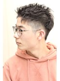 王道ツーブロックメンズビジネスベリーショート