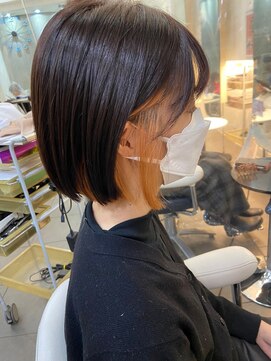 インデックスヘアーユー 錦糸町店(in'dex hair - U) イエロー系インナーカラー[錦糸町/錦糸町駅/錦糸町北口/カラー]