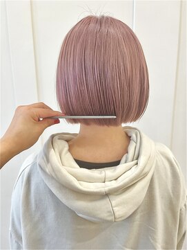 コワファースト させぼ五番街店(COIFF1RST) ボブ×ペールピンク