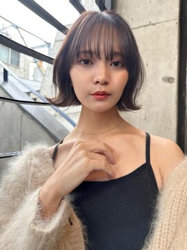 ミンクス 青山店(MINX) 外はねボブくびれボブ切りっぱなしボブ