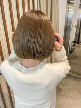チェスト 神戸本店(CHEST) 【前川卓磨】ミルクティベージュのミニボブ/タッセルボブ