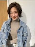 大人可愛い動くショートボブ