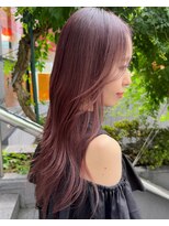 シレナバイアルティナ 辻堂店(sirena by artina)&nbsp;チェリーブラウン_カシスピンク_フェミニンロング