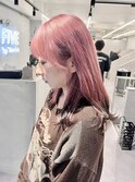 ペールピンク×ブラック エンドカラー