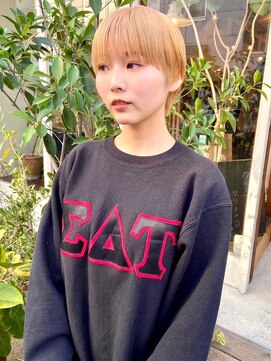 モク 大阪梅田店(MOK) 【抜きっぱなしブロンド】ハイトーンショート