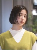 ミニボブ/インナーカラー/顔まわりレイヤー/レイヤーボブ/茶屋町