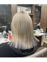 ラフ 難波店(LAFF) #セミディ#シアーカラー#ショートヘア#姫カット#ダークアッシュ