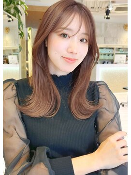 グランド(GRAND) セミロング30代40代ストレートレイヤー前髪なし前髪あり表参道