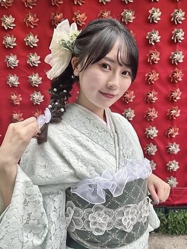 バサラ 立川駅前店(VASARA) 【推し活】イベント 着物レンタル　ヘアセット 編みおろしポニー