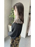 曽田遥菜　インナーカラー