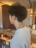 メンズ限定カット+眉カット+炭酸地肌スパ