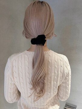 ペレ 梅田(PELE) くびれヘア/アプリコットオレンジ/ハイライトカラー/梅田