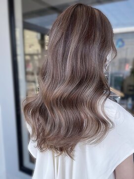 ナイン(9 nine) 20代30代◎外国人風デザインカラー×ミルクティーブラウン