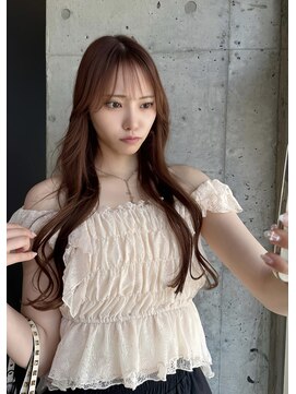 ヌイ 横浜(nui) ピンクベージュ 暗めカラーグランマッシュブリーチなし