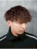 プードルパーマ/神田/メンズ/バーバー/理容室/メンズカット/眉毛