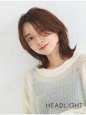 #くびれミディアム#小顔似合わせレイヤー#韓国#ダークアッシュ