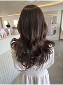 桑名ロングレイヤーカットハッシュカット透明感カラー重めロング