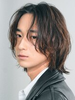 フィフス(fifth)&nbsp;原宿ゆるめルーズパーマメンズカットセンターパートウルフfifth