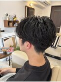 ナチュラルセンターパートパーマ