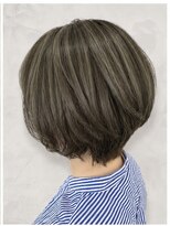 ルノヘアー(Lunohair)&nbsp;オリーブカラー髪質改善！透明感レイヤーボブ×秋カラー
