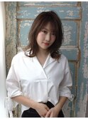 毛先外はねくびれヘア☆うる艶髪