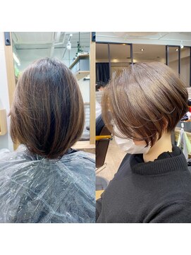 アヴァロン(AVALON) 愛され大人ショートボブ・アッシュグレージュ【BISA】