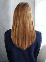 ヘアメイク ナル(hair make nalu)&nbsp;シースルーバングのさらっとストレート