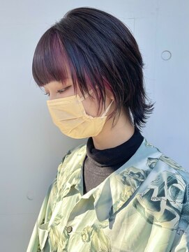 カリーナコークス 原宿 渋谷(Carina COKETH) インナーカラー/ピンク/ダブルカラー/ウルフカット/オージュア