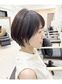 簡単スタイリング！大人可愛いショートヘア！