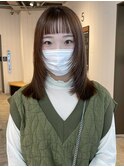 フェイスレイヤー_チェリーブラウンフェミニンロング_ba420591