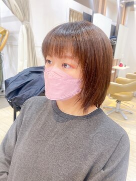 マイスタイル 大井町店(My jStyle by Yamano) 大人可愛い20代30代40代！レイヤーショート×オレンジショコラ