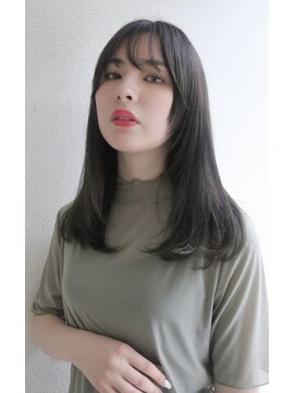 ブゾン(buZon) 【buZonブゾン】艶感ストレート×顔周りレイヤー