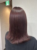 アジールヘア 所沢プロペ通り店(agir hair) ダークラベンダー外ハネピンク所沢小手指ひばりが丘