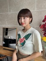 サンド 鹿児島中央(sand)&nbsp;黒髪/グレーベージュ/レイヤーロング/前髪パーマ[鹿児島駅]