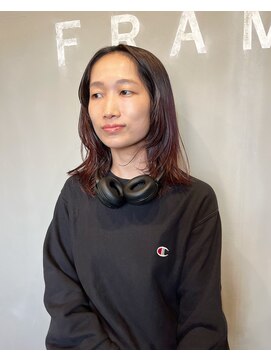 フレーム なんば店(FRAME) ブリーチ履歴を活かしたカラーです^^