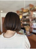 ・ブリーチなしデザインカラーボブ・