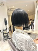 【RYOHEI】切りっぱなしボブ_黒髪ボブ_ショートボブ